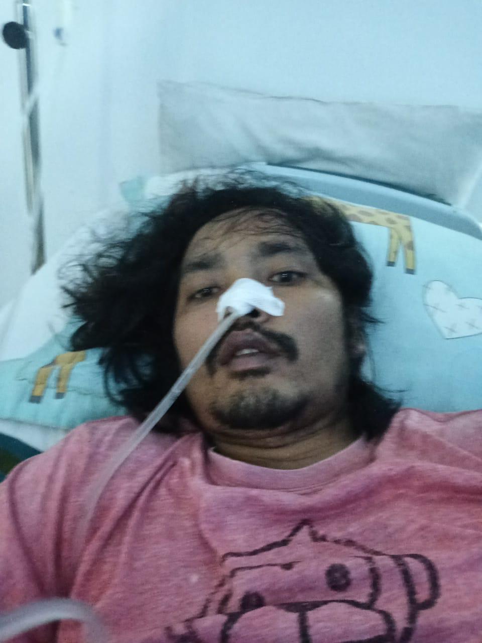 Ghata Ginting salag seorang pasien UHC saat di rawat di RS Adam Malik